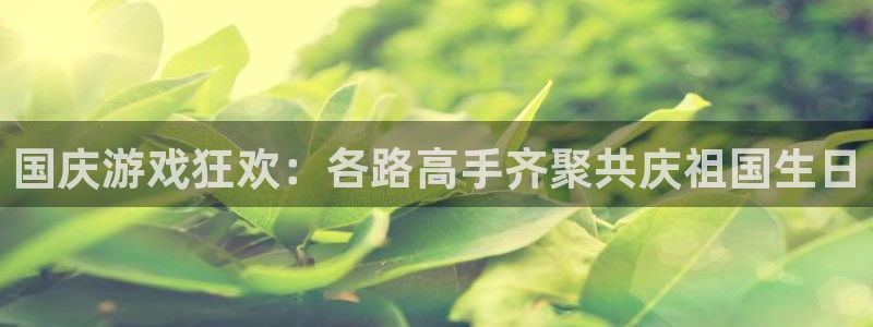极悦娱乐登录地址：国庆游戏狂欢：各路高手齐聚共庆祖国生日
