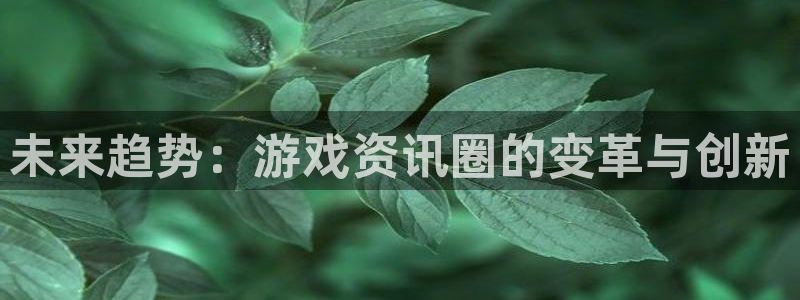 极悦娱乐注册官方登录app：未来趋势：游戏资讯圈的变革与创新
